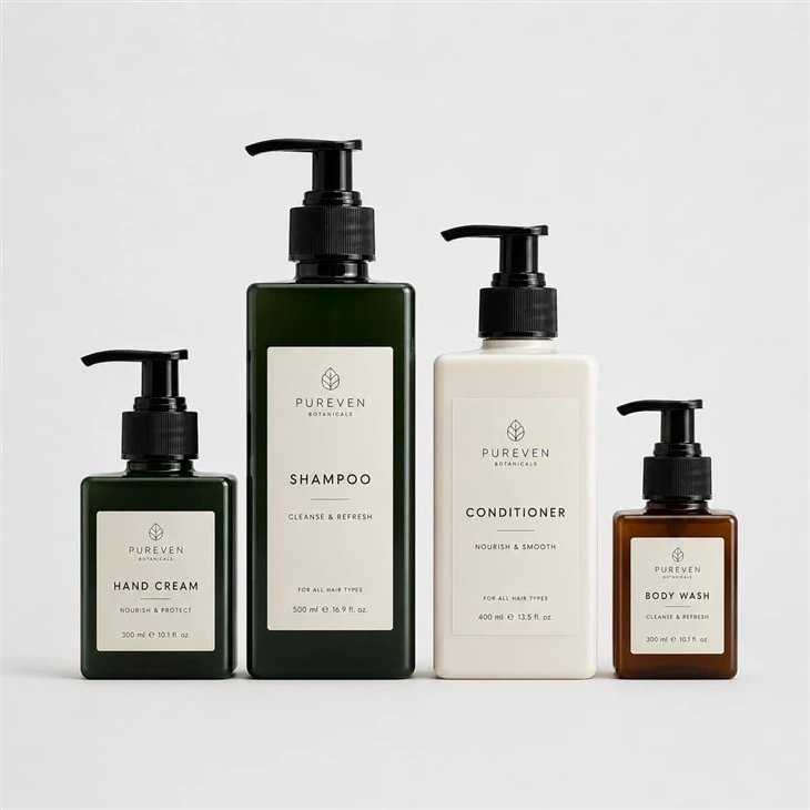 PETG Square Bottles Cosmetic Packaging